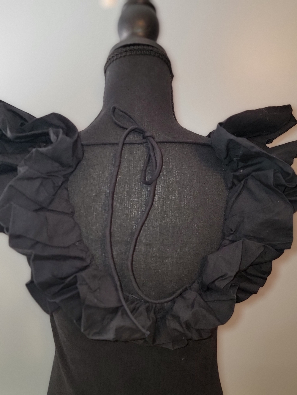 Anthropologie Maeve Black Ruffle Tank - Picture 9 of 15